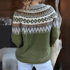 Damski sweter nordycki | Długi rękaw