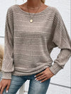 Sweter damska z rękawami typu batwing | Okrągły dekolt