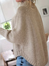 Damska Zimowa Sweter | Oversize Z Warkoczowym Splotem