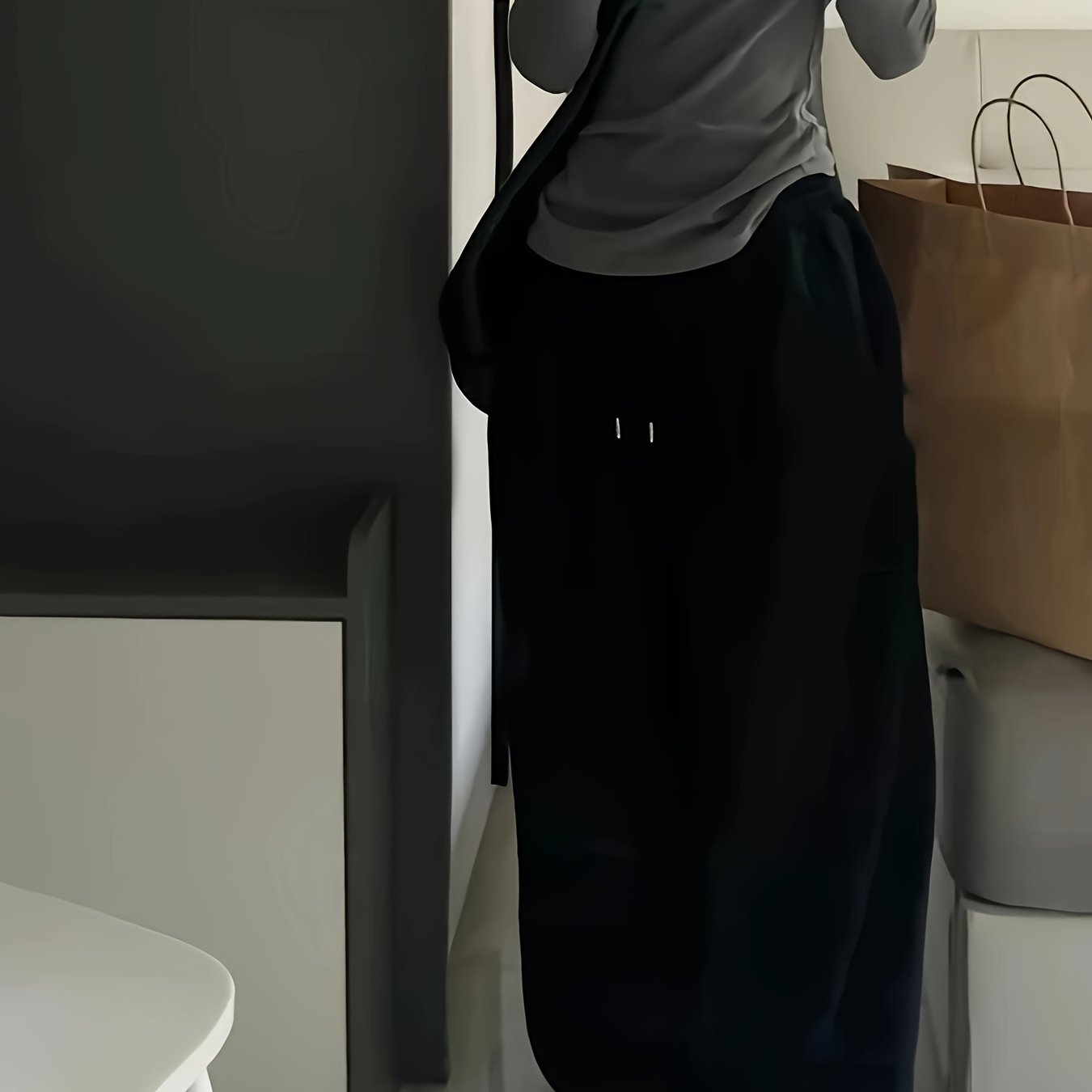 Damska Spodnie Joggery | Z Wysokim Stanem I Szeroką Nogawką