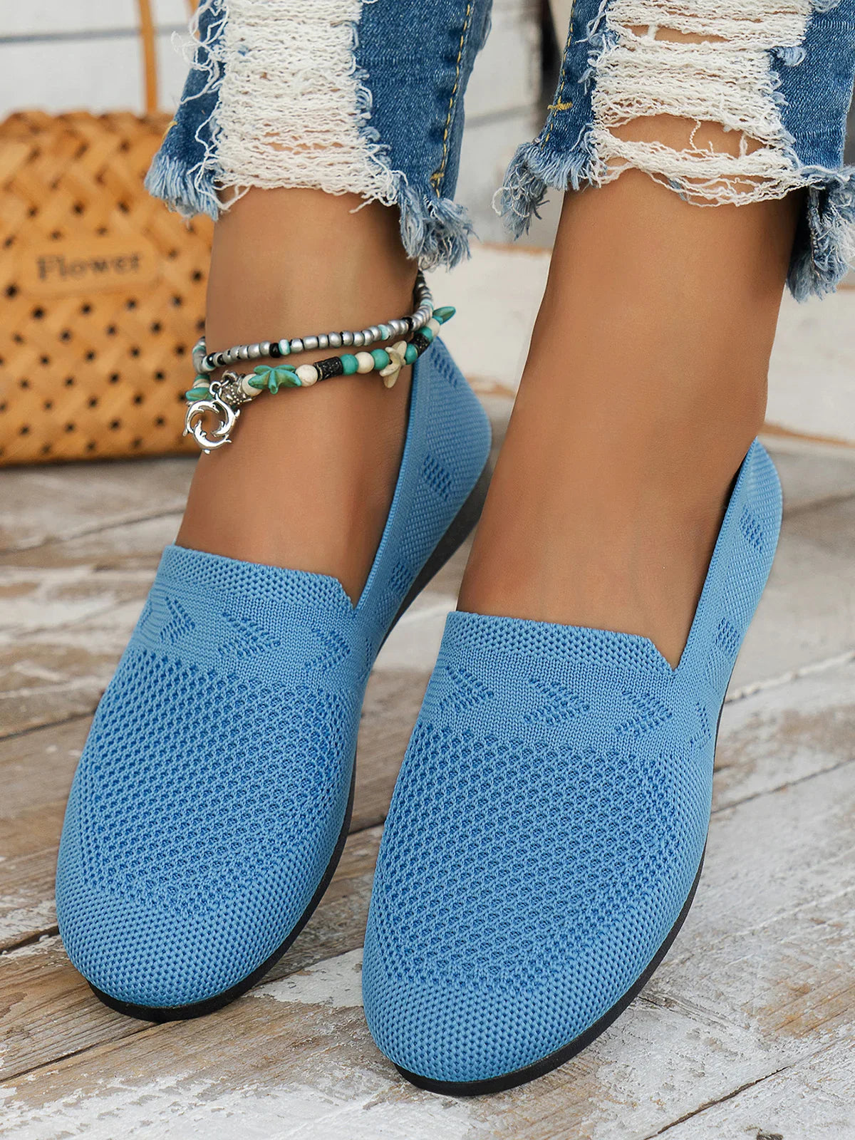 Damskie ortopedyczne slip-on loafers | Lekki