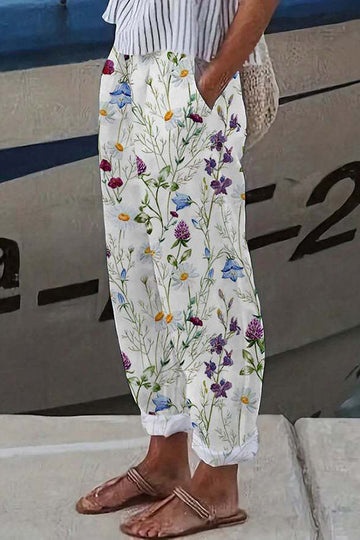 Creamy with flowers