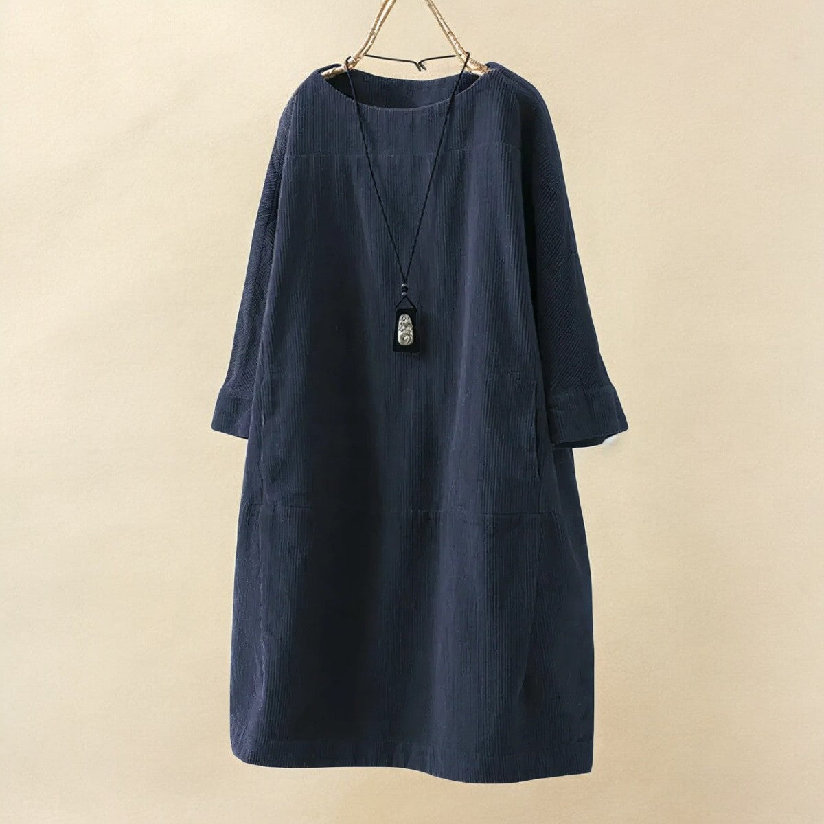 Dámské letní šaty s 3/4 rukávem | Midi