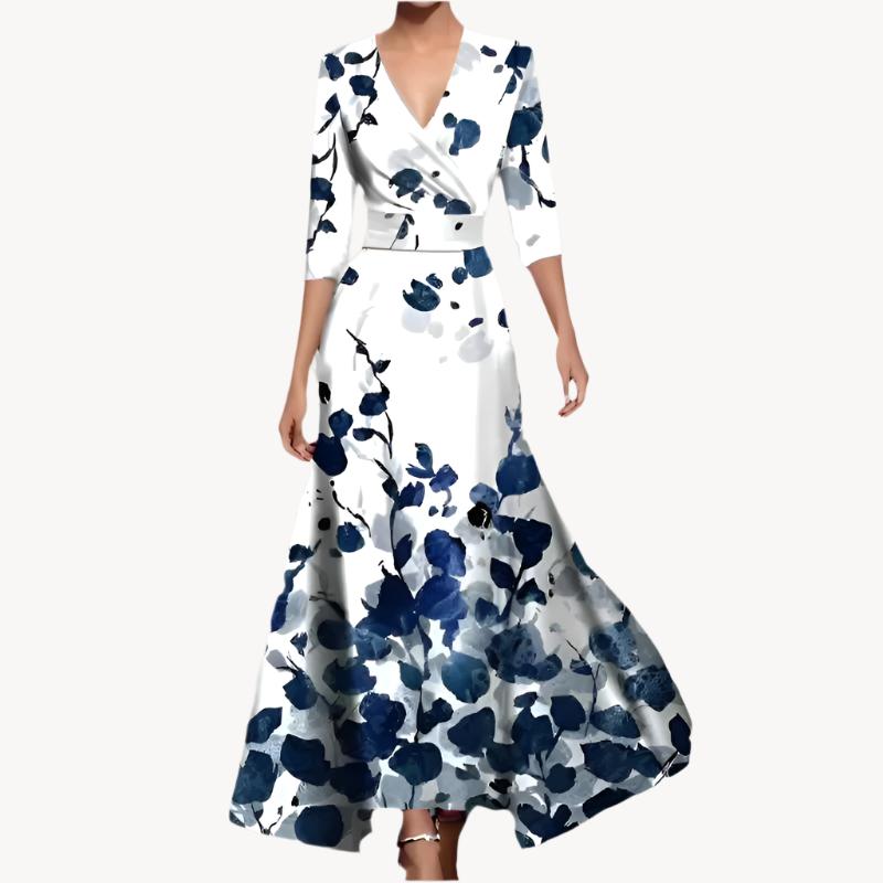 Damska Sukienka w Kwiaty | Maxi