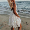 Dámské letní šaty s výstřihem do V | Mini