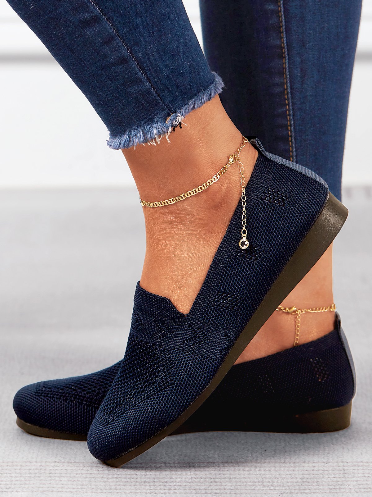 Damskie ortopedyczne slip-on loafers | Lekki