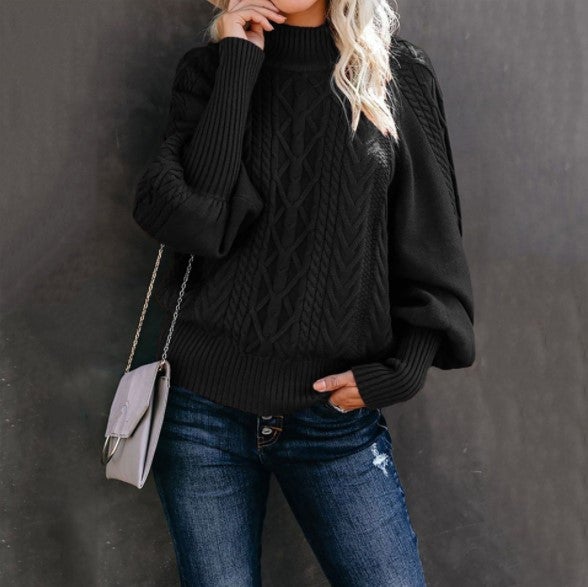 Damski sweter w warkocze | Golf