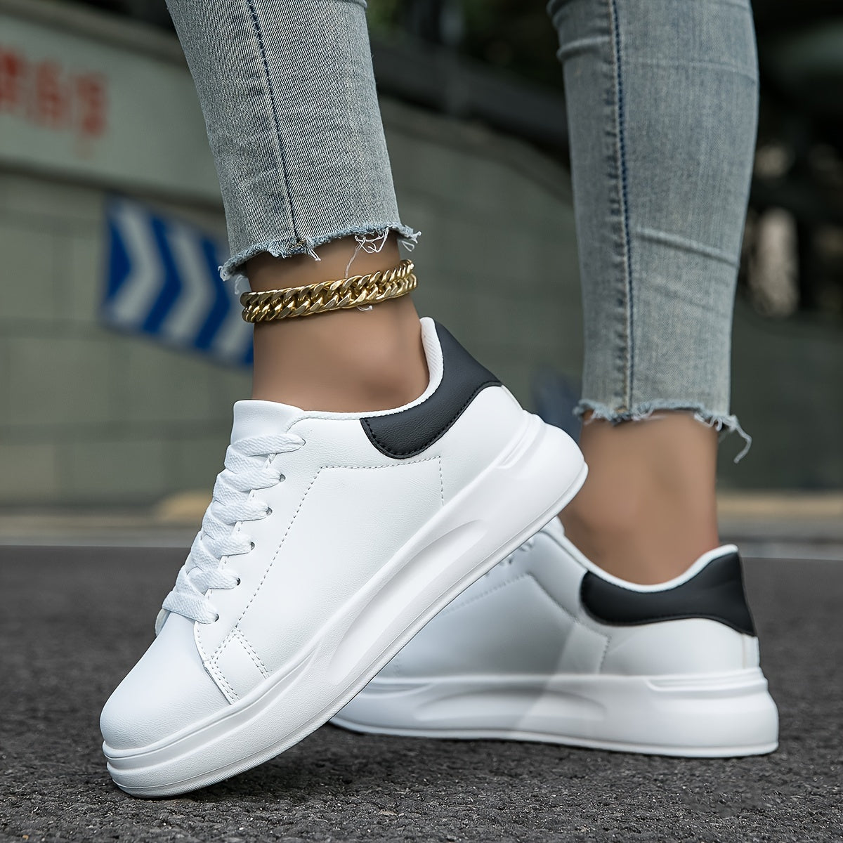 Damska Sneakersy na Platformie | Spacer