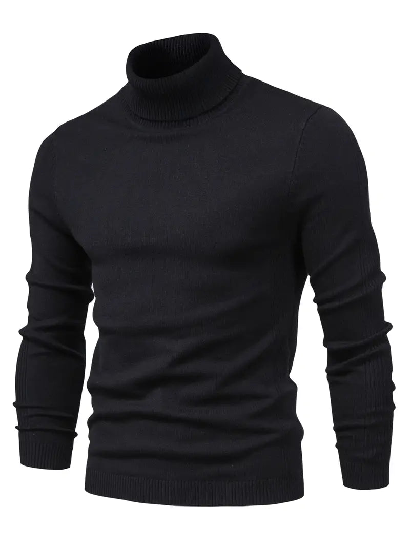 Męski Sweter z Golfem | Slim Fit