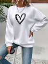 Damska Sweter Codzienny | Motyw Serca