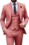 Męski garnitur slim fit 3-częściowy | Formalne wesele
