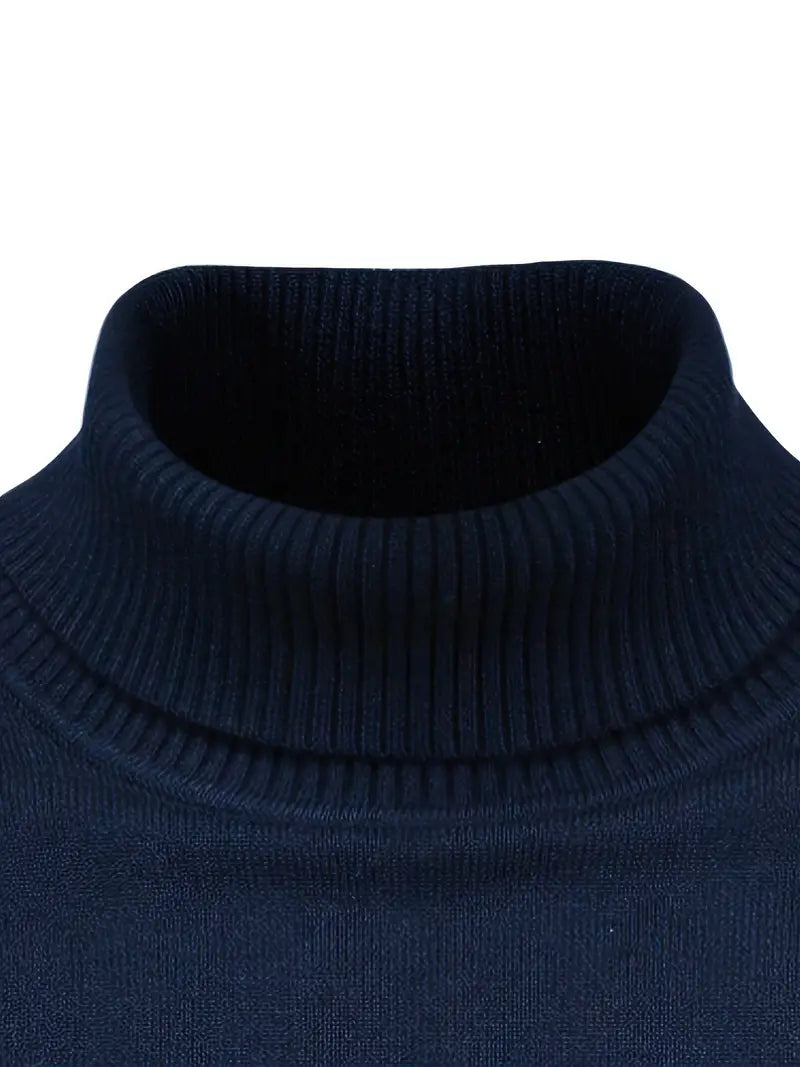 Męski Sweter z Golfem | Slim Fit