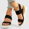 Damskie Espadryle na Koturnie | Odkryte Palce
