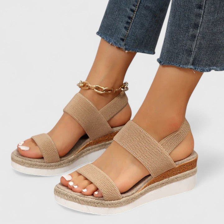 Damskie Espadryle na Koturnie | Odkryte Palce
