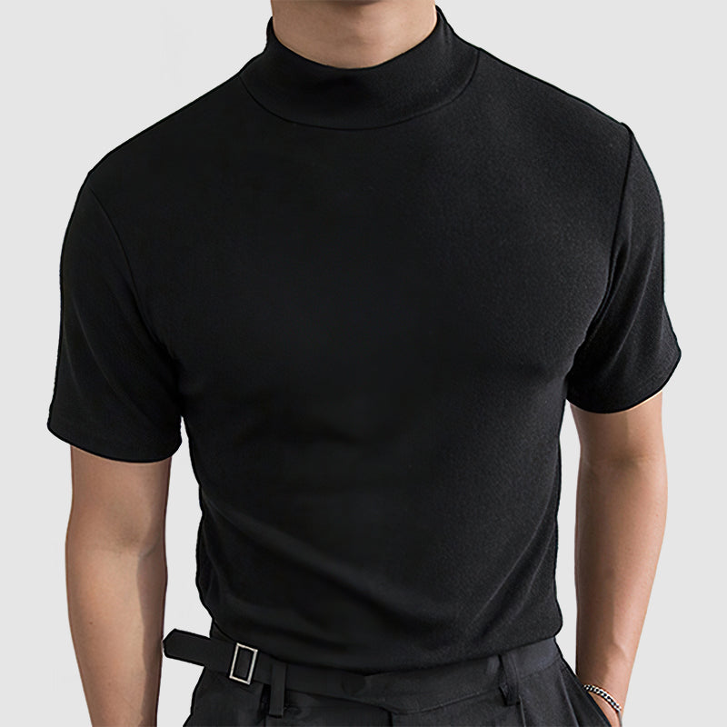 Męska koszulka z golfem Slim Fit | Krótki rękaw