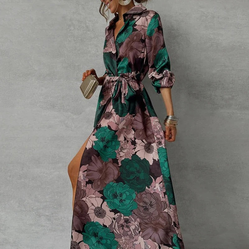 Elegancka Sukienka z Paseczkiem dla Kobiet | Maxi