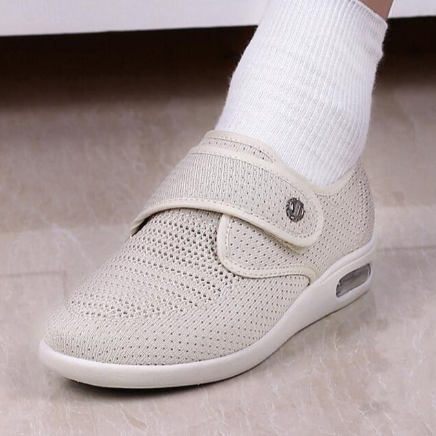 Damskie Ortopedyczne Buty | Z Dodatkową Szerokością i Rzepem