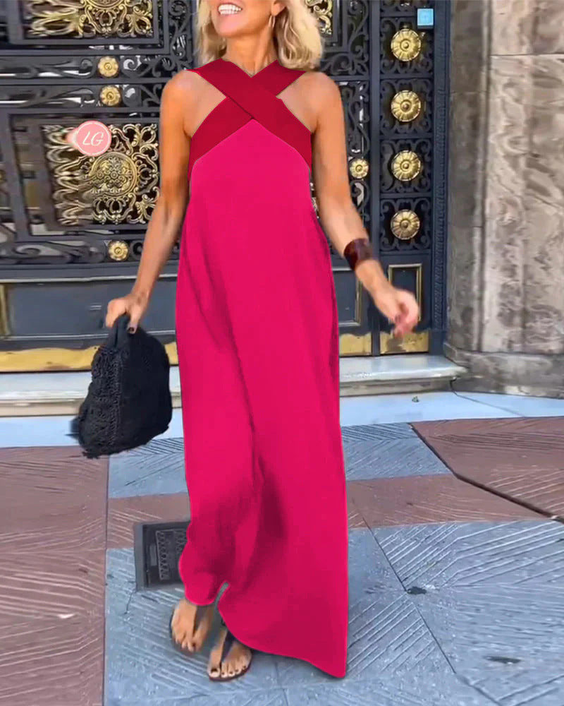 Women's Sleeveless Evening Dress | Maxi