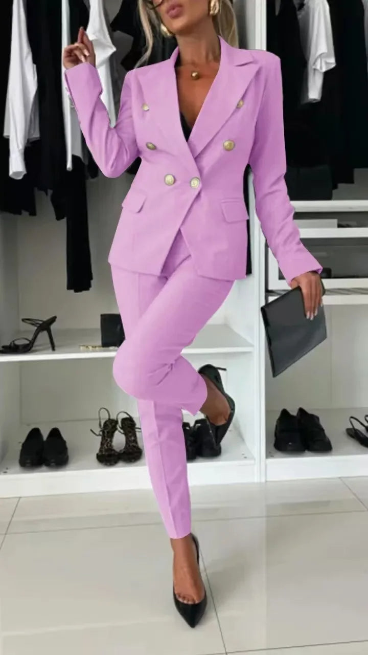 Damski Garnitur Blazer z Dopasowaniem | Elegancki