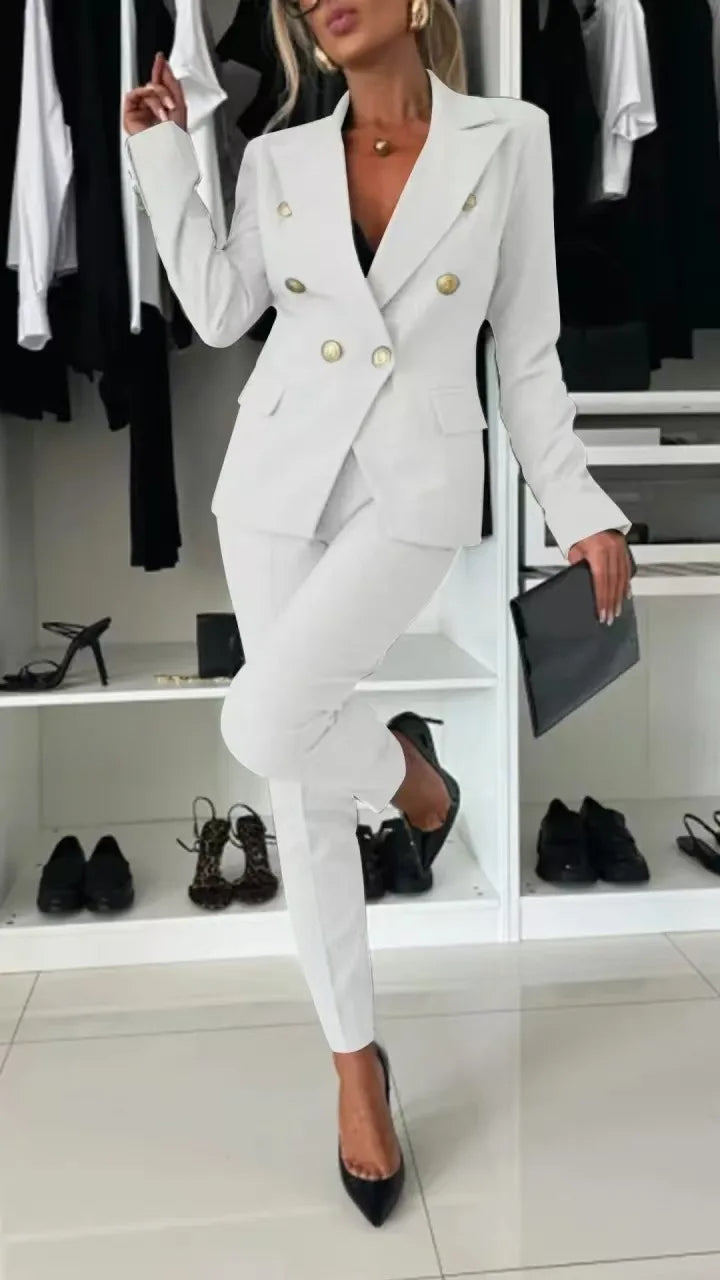 Damski Garnitur Blazer z Dopasowaniem | Elegancki