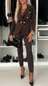 Damski Garnitur Blazer z Dopasowaniem | Elegancki