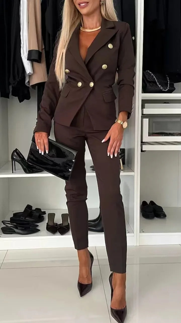 Damski Garnitur Blazer z Dopasowaniem | Elegancki