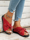 Kobiece Sandały Slip-On z Kokardą | Lato