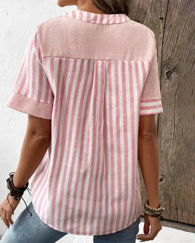 Women's Striped Blouse | Buttons