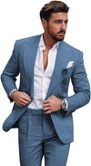 Męski garnitur slim fit | 2-częściowy