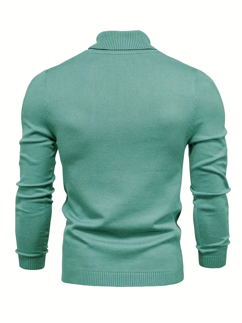 Męski Sweter z Golfem | Slim Fit