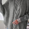 Damska Zimowa Sweter | Oversize Z Warkoczowym Splotem
