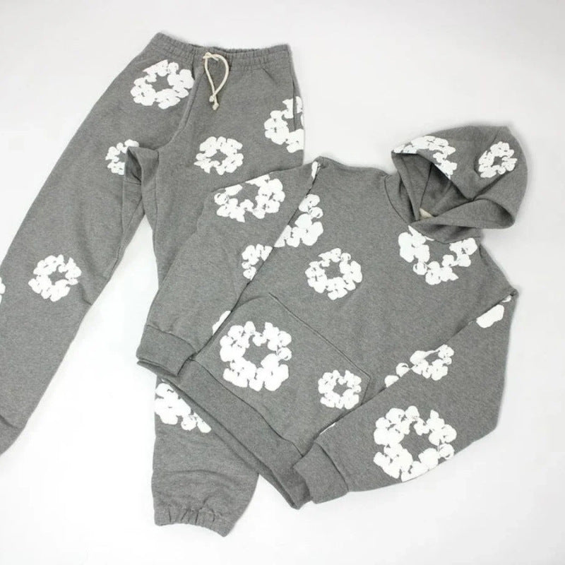 Kobiece Oversized Hoodie Set | Graffiti Print