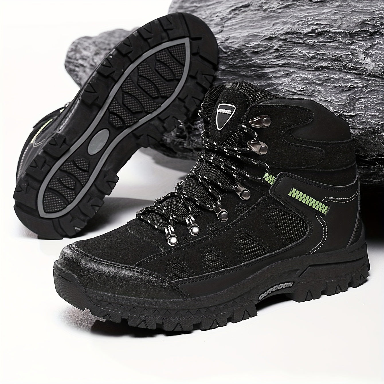 Męskie Wysokie Buty Trekkingowe | Wędrówki na Świeżym Powietrzu
