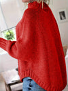 Damska Zimowa Sweter | Oversize Z Warkoczowym Splotem