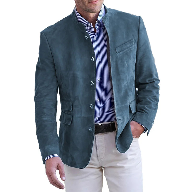 Męski Smart Casual Blazer | Kołnierz Stojący