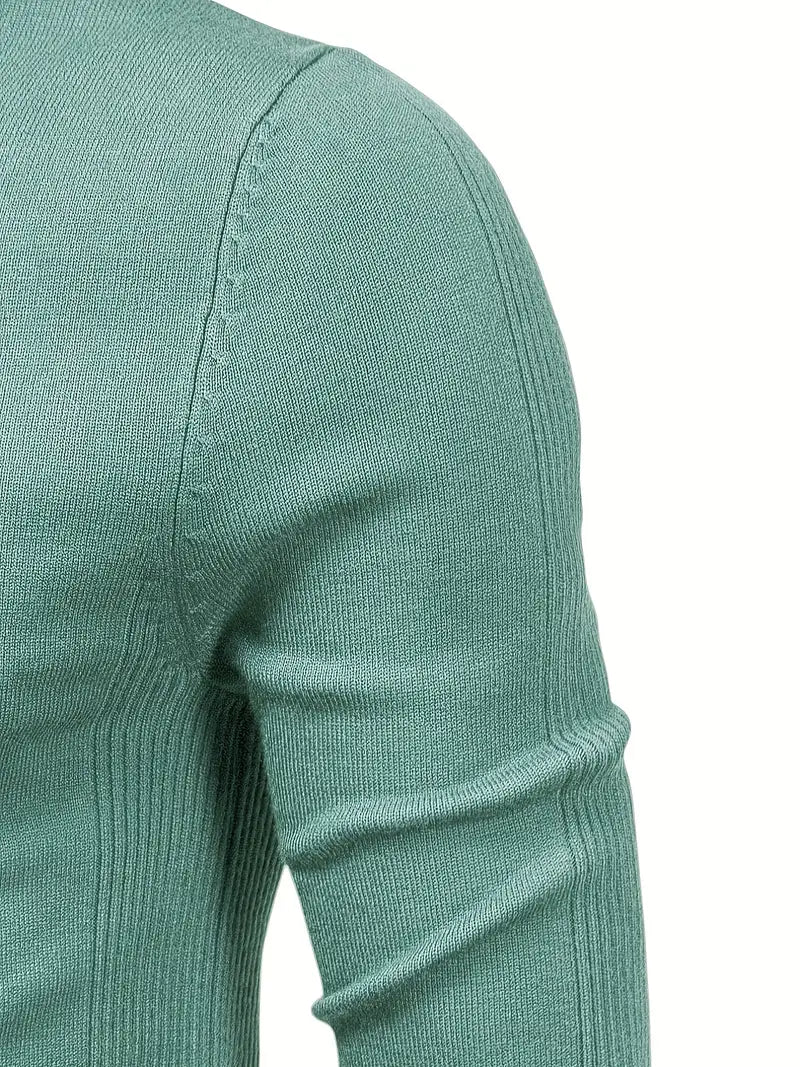 Męski Sweter z Golfem | Slim Fit