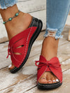 Kobiece Sandały Slip-On z Kokardą | Lato