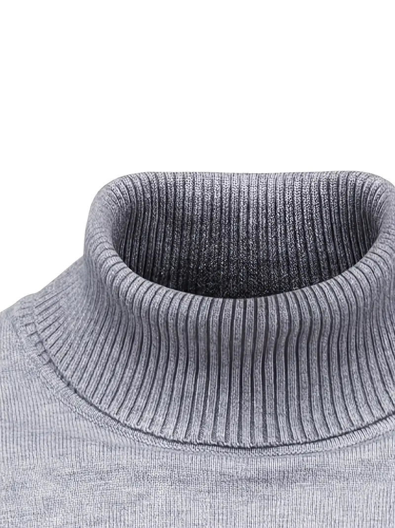 Męski Sweter z Golfem | Slim Fit