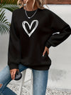 Damska Sweter Codzienny | Motyw Serca