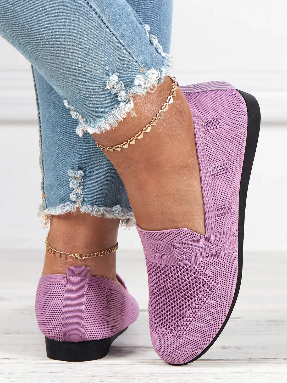 Damskie ortopedyczne slip-on loafers | Lekki