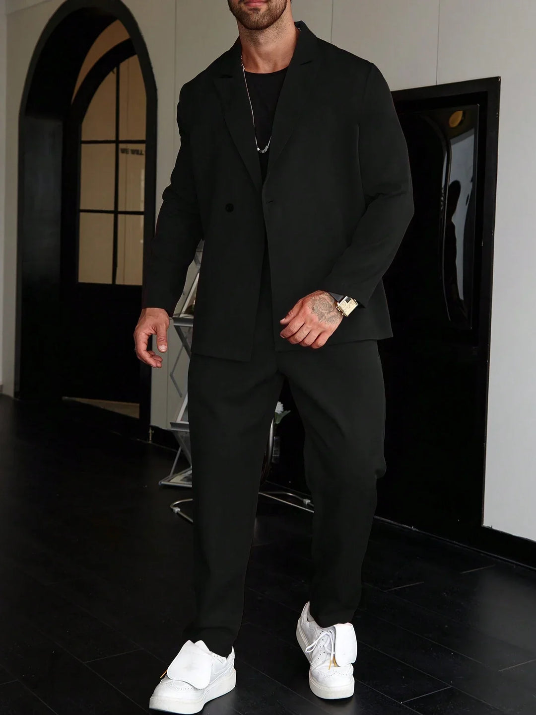 Męski garnitur dwuczęściowy | Slim Fit