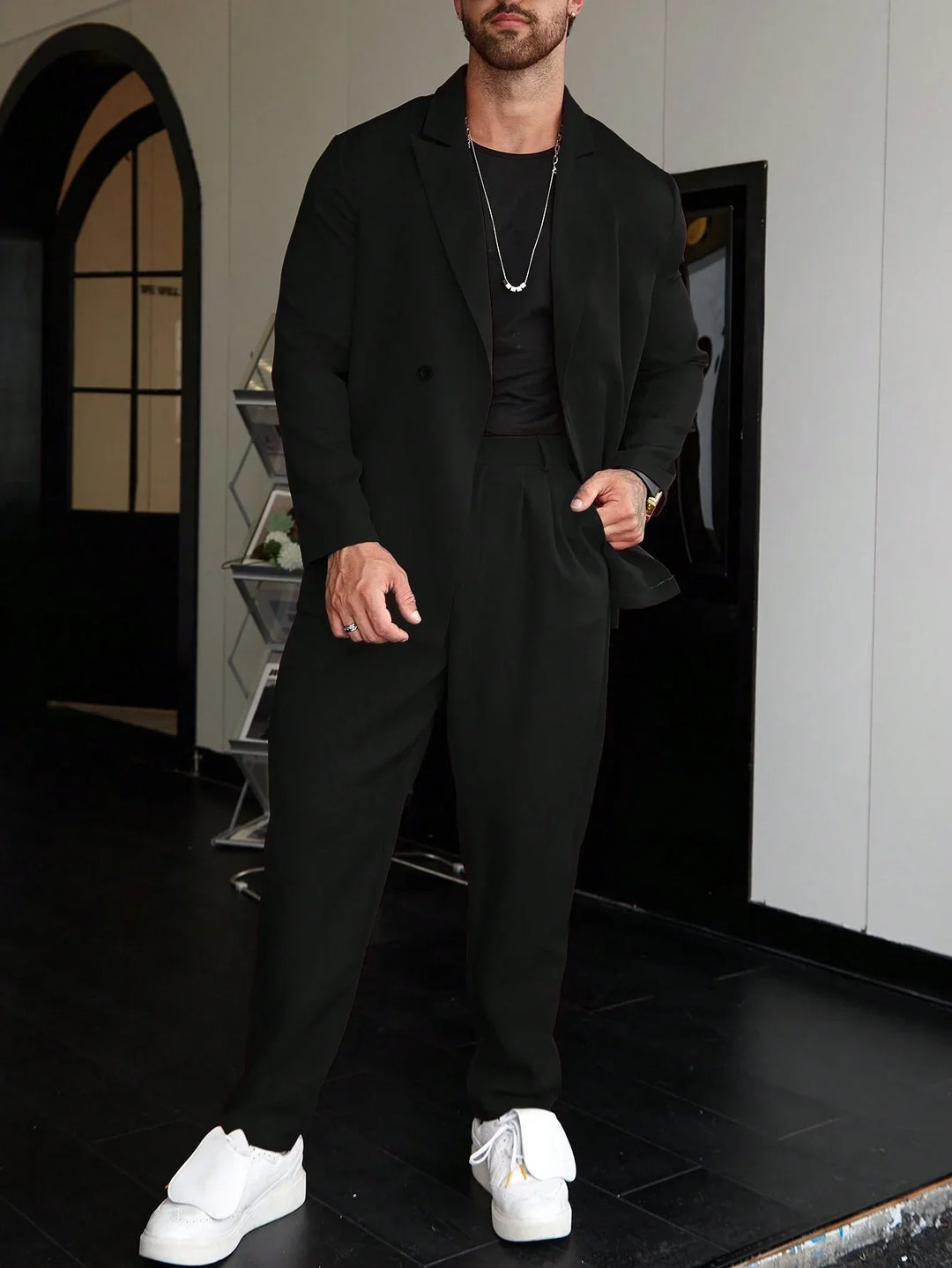 Męski garnitur dwuczęściowy | Slim Fit