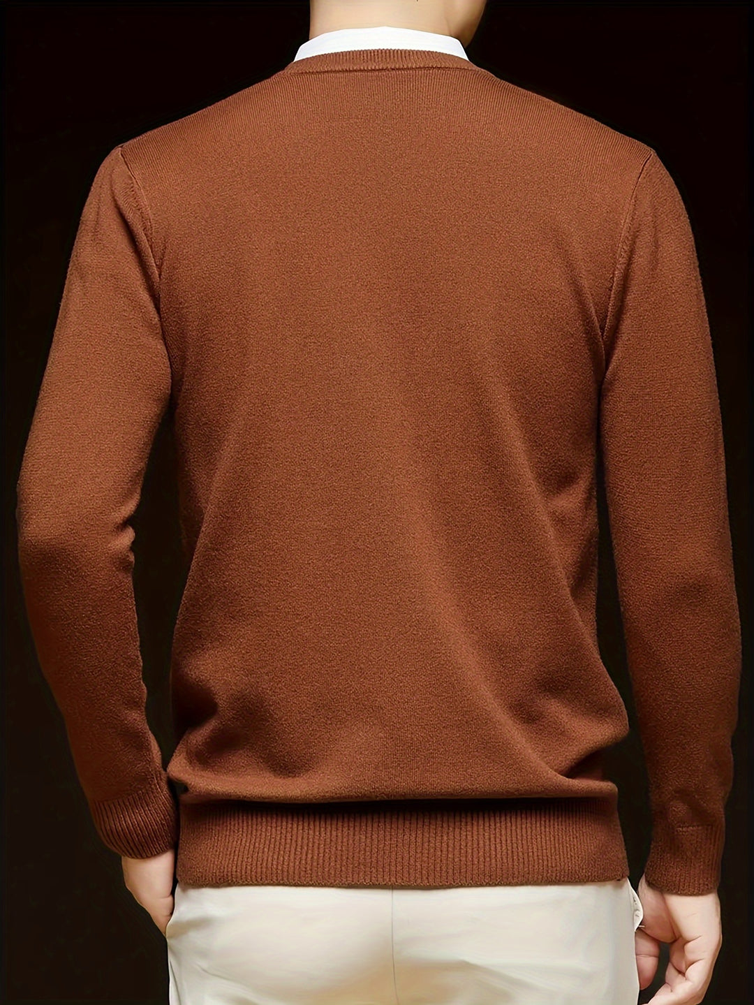 Męskie Zimowa Sweter | Dekolt V