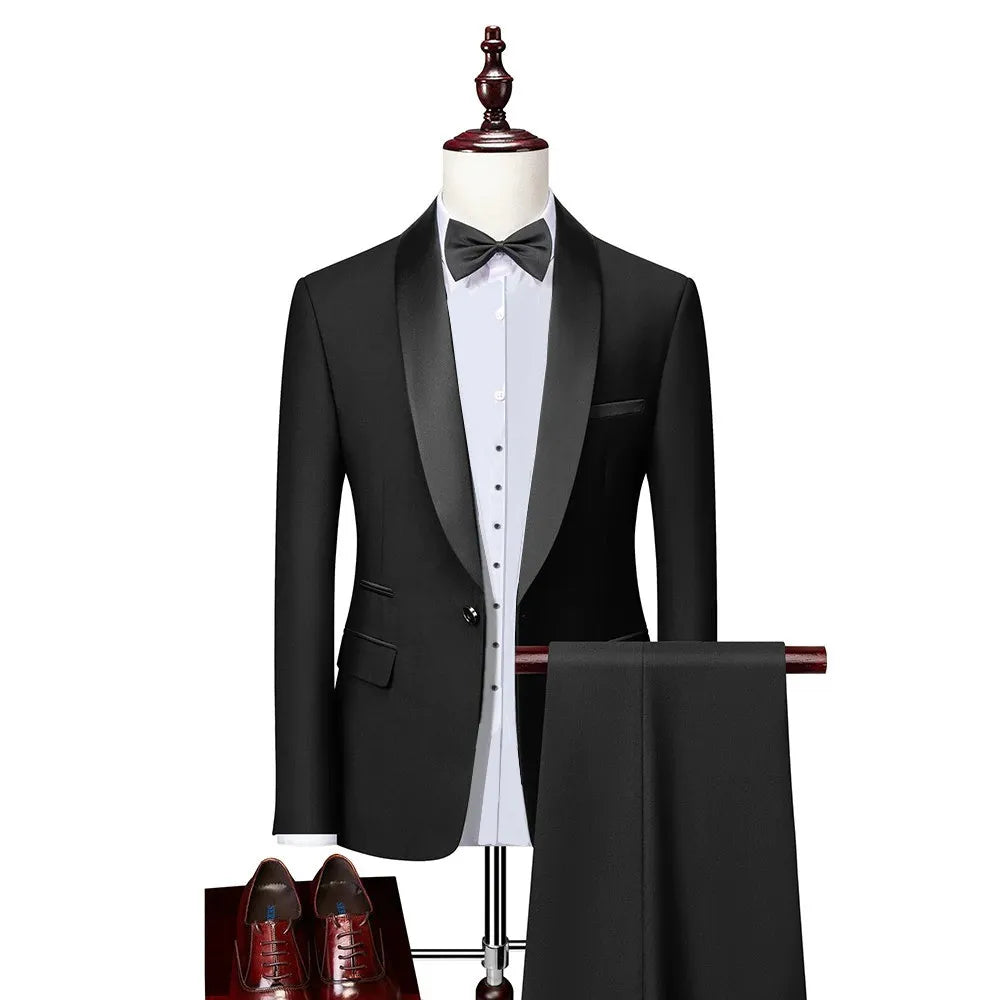 Męski Garnitur Dwuczęściowy | Tuxedo Slim Fit