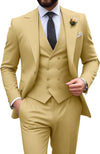 Męski garnitur slim fit 3-częściowy | Formalne wesele
