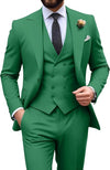 Męski garnitur slim fit 3-częściowy | Formalne wesele