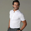 Męska koszulka polo slim fit | Krótki rękaw z plisą