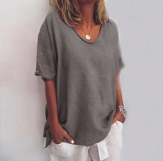Damska Oversized Casual T-Shirt | Krótki Rękaw