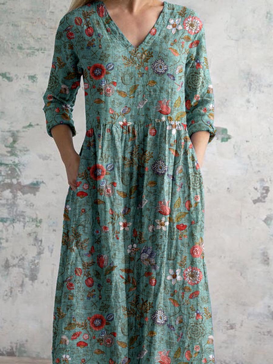 Sukienka Boho Kwiatowa dla Kobiet | Maxi