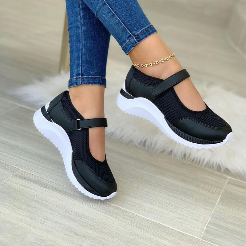 Damskie Ortopedyczne Sneakersy | Oddychające Na Rzep
